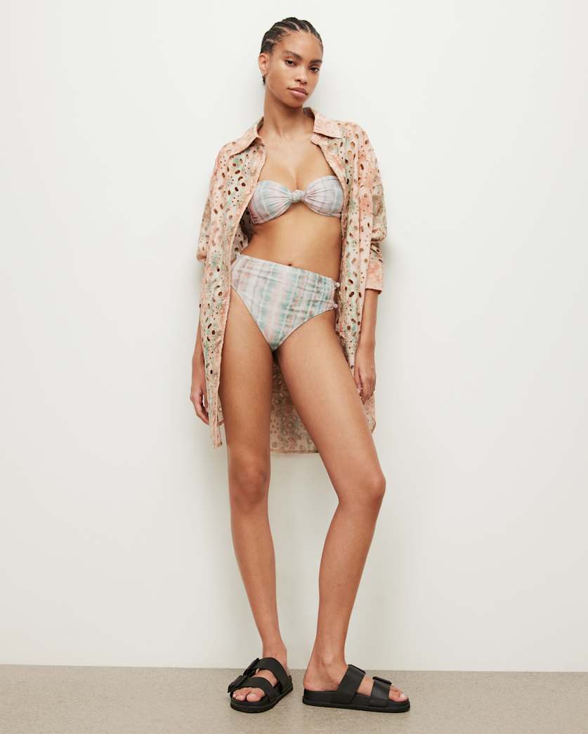 all saints Emma Marea Bikini Top Soft Green