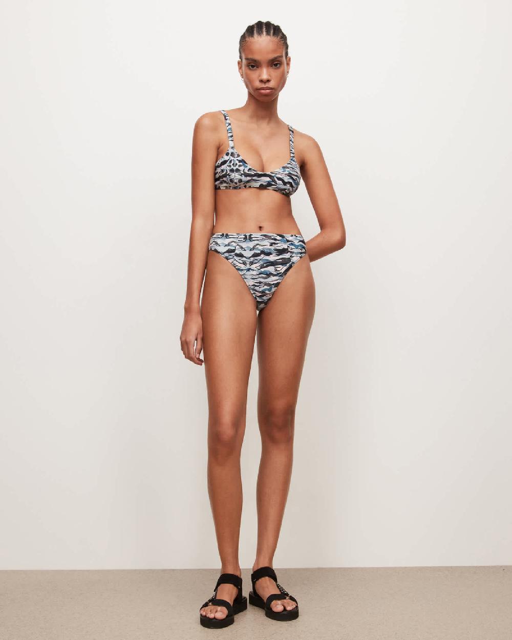 All Saints Eva Oniyuri Bikini Bottoms Blue