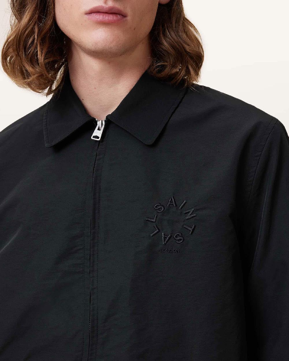All Saints Fenway Tierra Embroidered Jacket Black