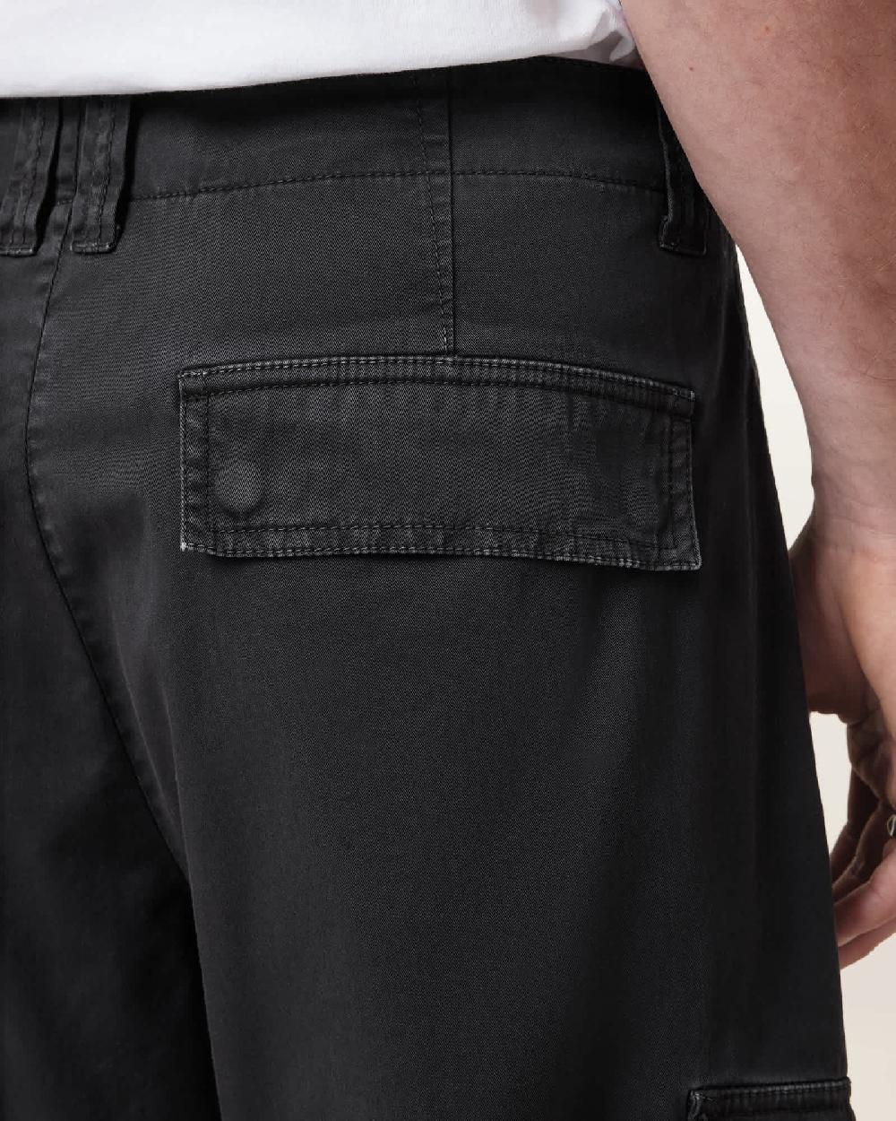 All Saints Flynn Cargo Trousers Koto Black