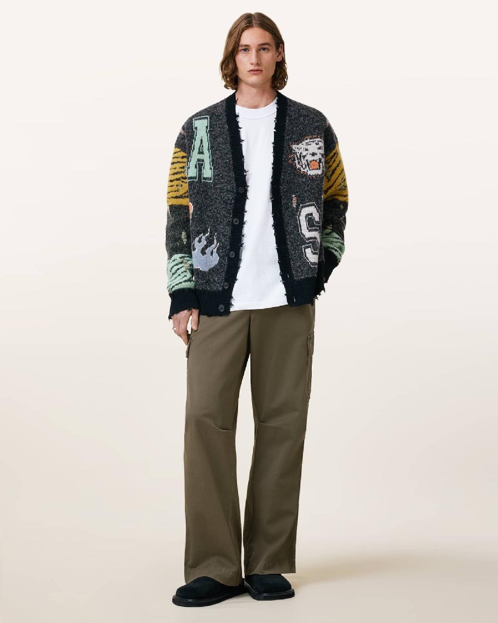 All Saints Flynn Oversized Cargo Pants Cargo Green