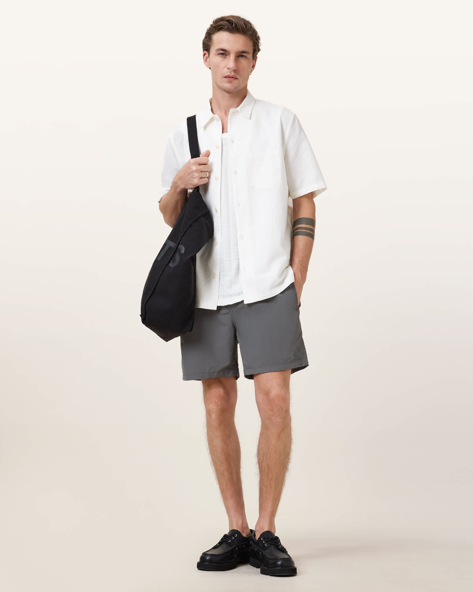 All Saints Haven Swim Shorts Pillar Grey