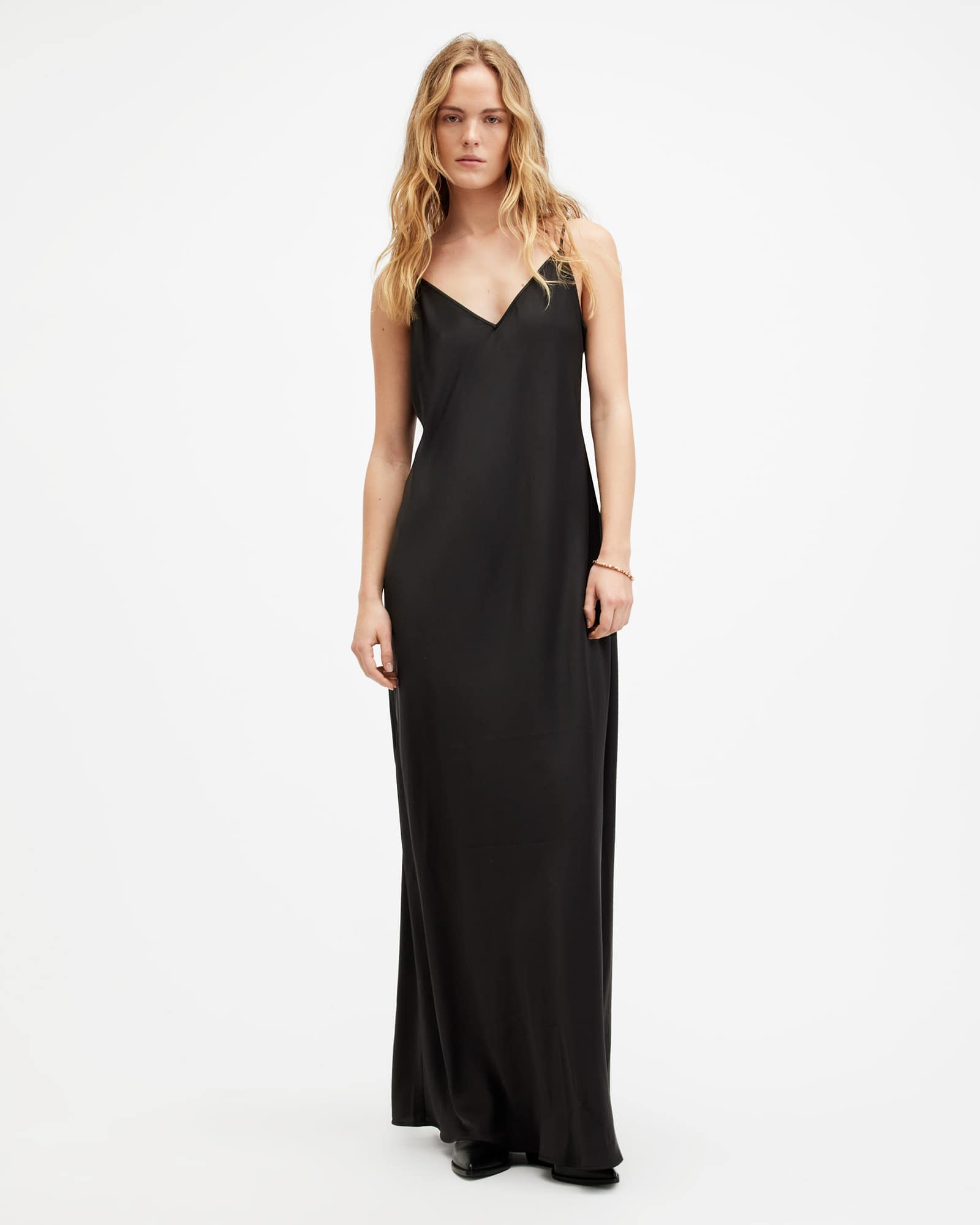 All Saints Hayes 2-In-1 Maxi Dress Black