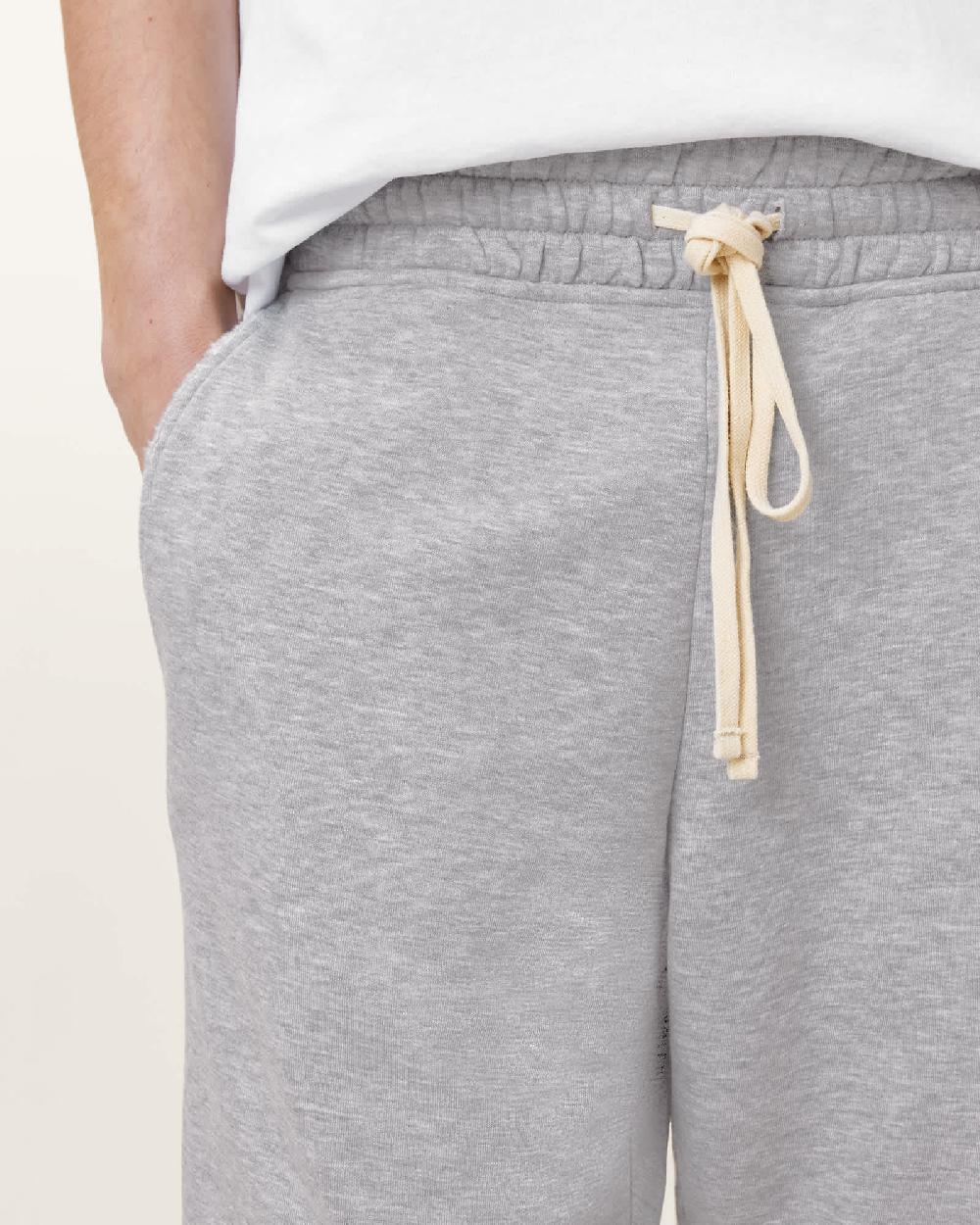 All Saints Helix Grey Sweat Shorts Grey Marl