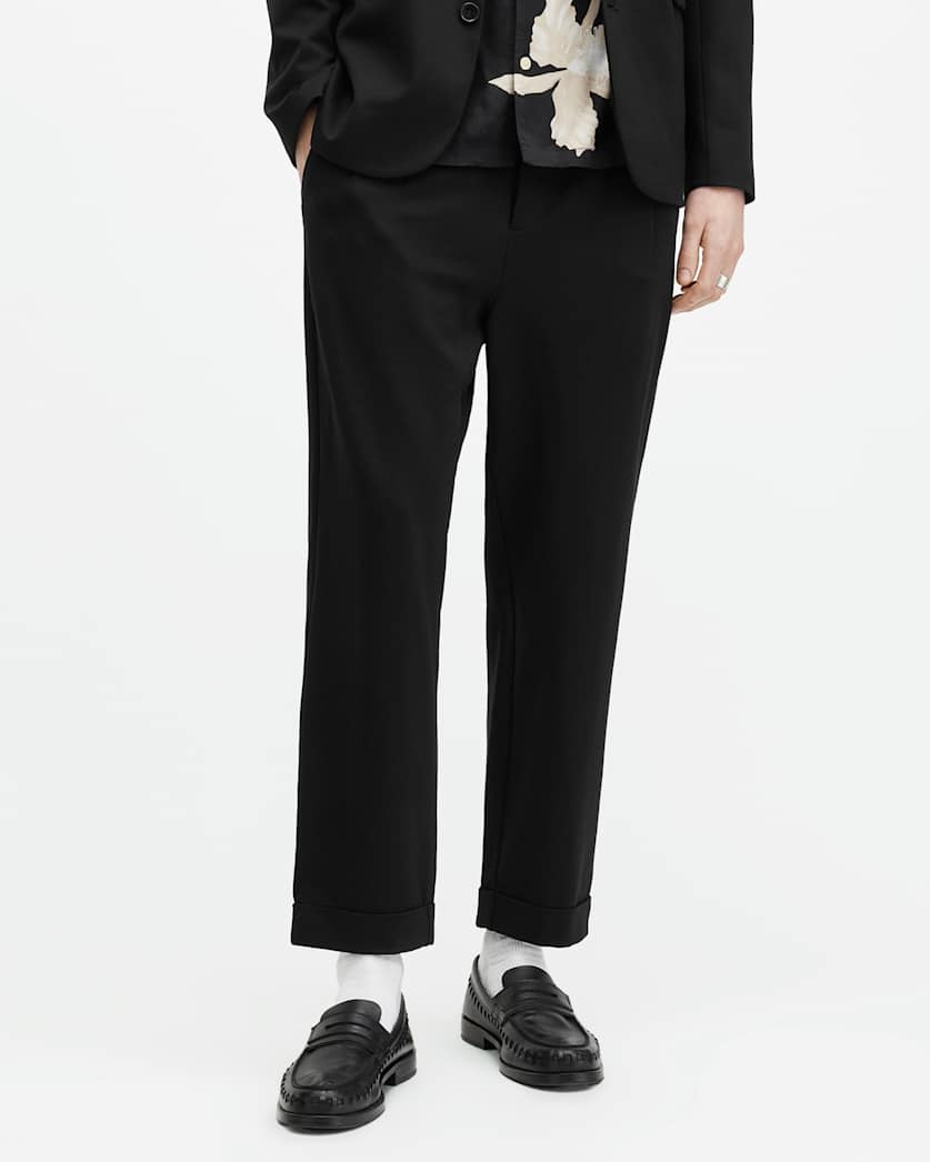 all saints Helm Slim Fit Lightweight Pants Black
