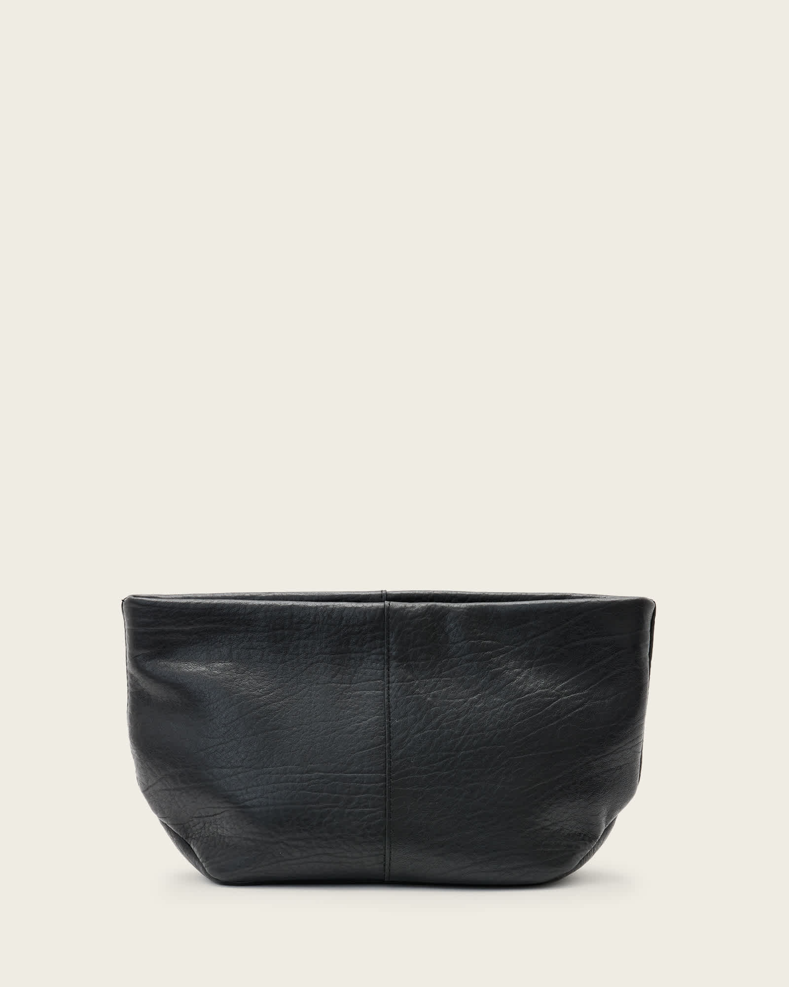 All Saints Hex Leather Pouch Black