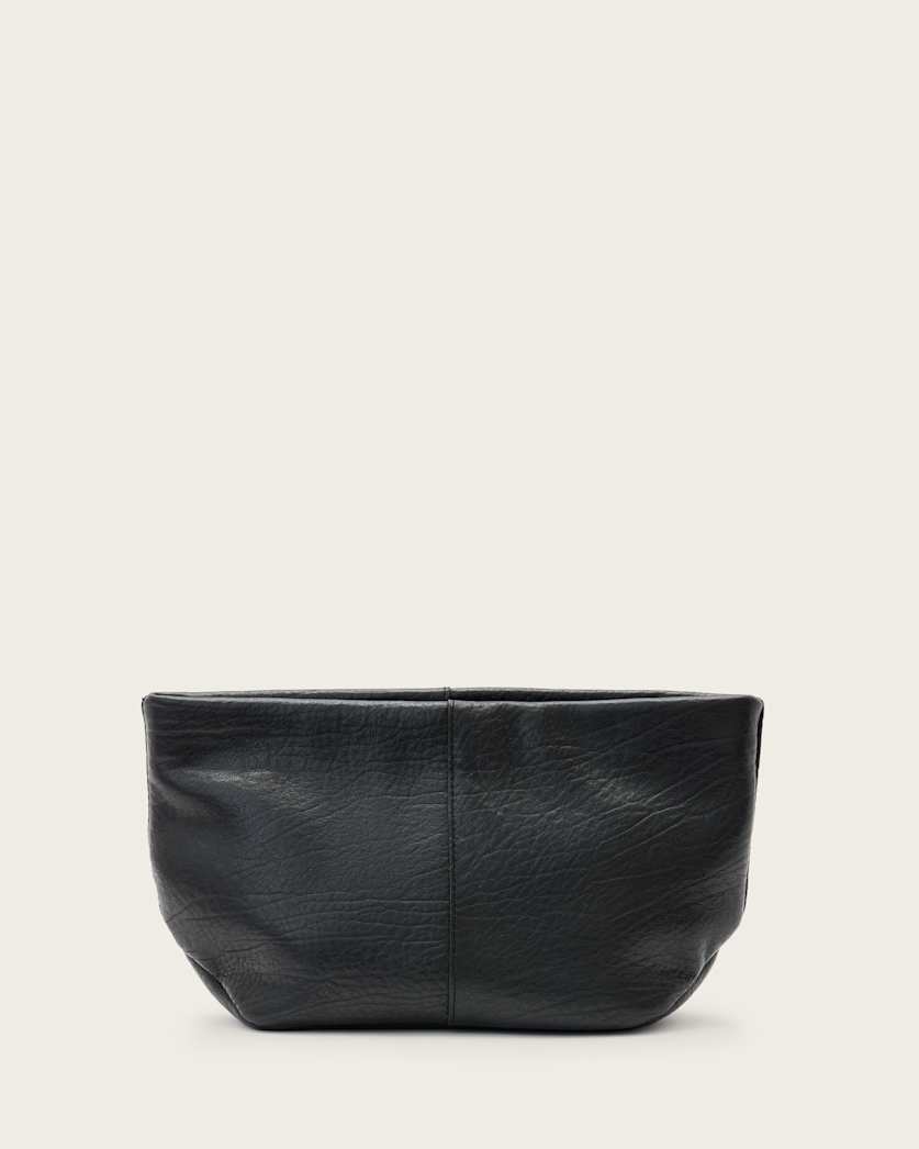all saints Hex Leather Pouch Black