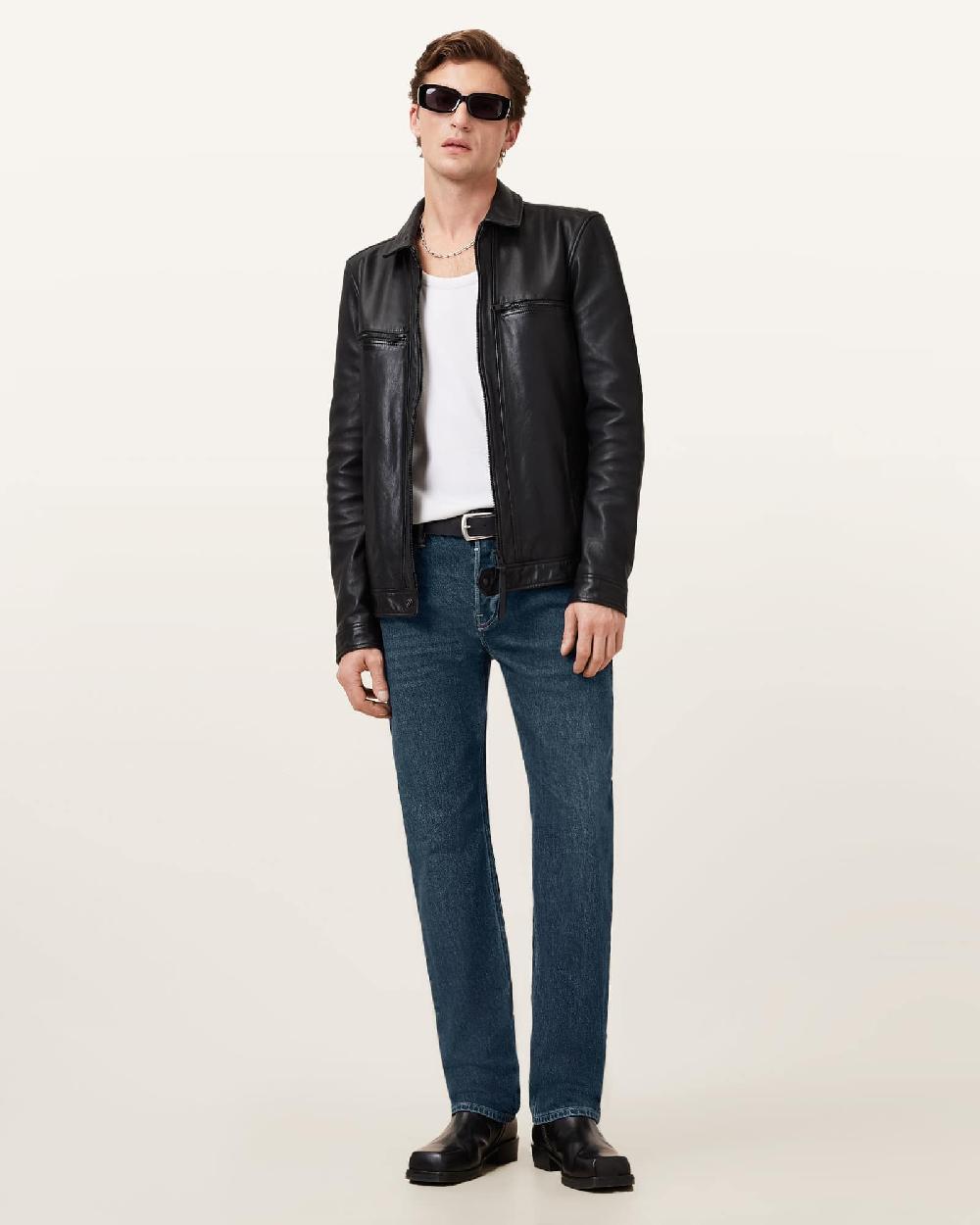 All Saints Iggy Slim Fit Denim Jeans Indigo Blue