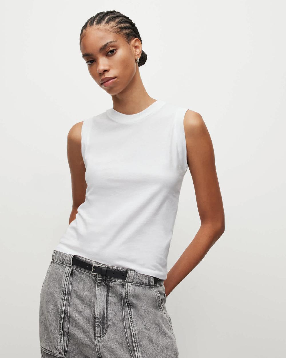 All Saints Imogen Tank Optic White