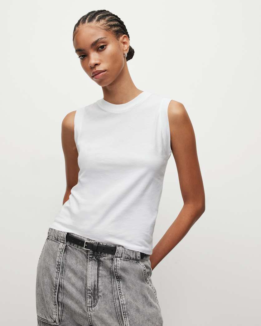 all saints Imogen Tank Optic White