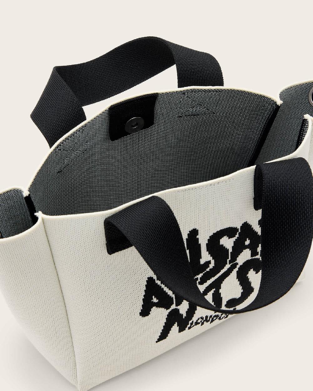 All Saints Izzy Orlando Mini Tote Bag White