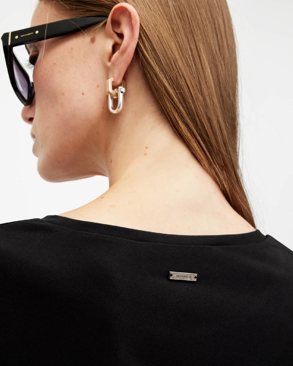 All Saints Kali Batwing Relaxed Fit T-Shirt Black