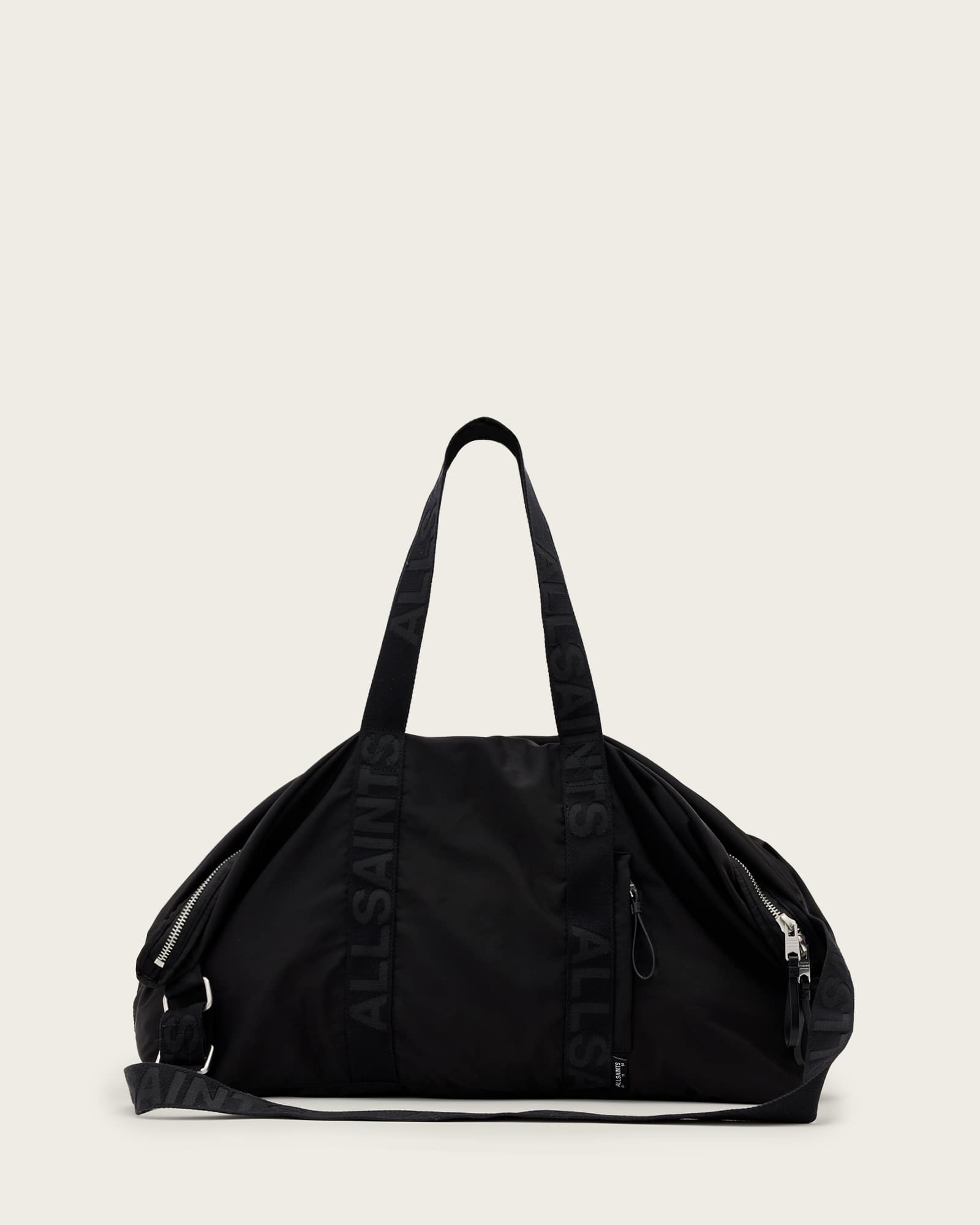 All Saints Kei Recycled Weekend Bag Black
