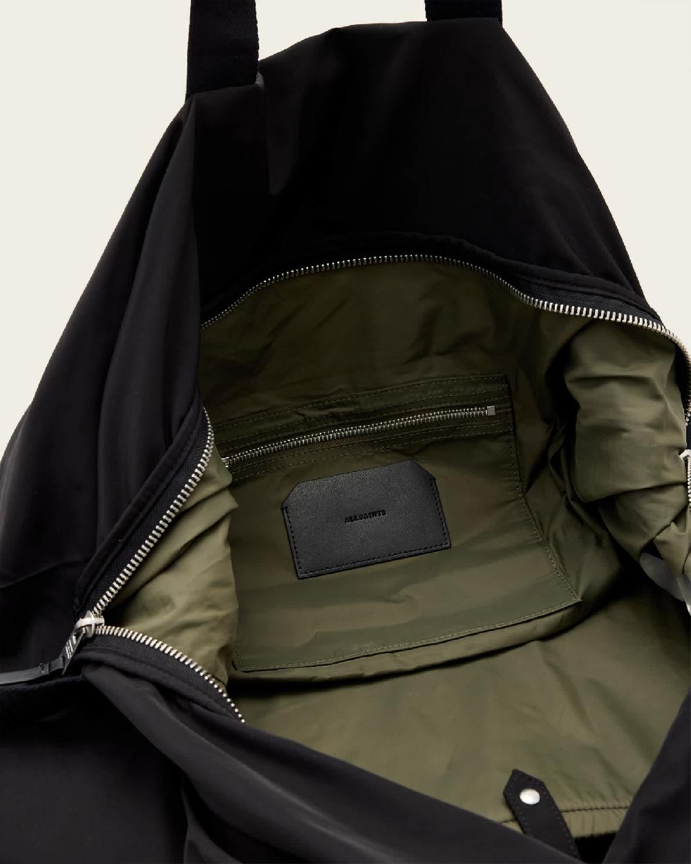 All Saints Kei Recycled Weekend Bag Black