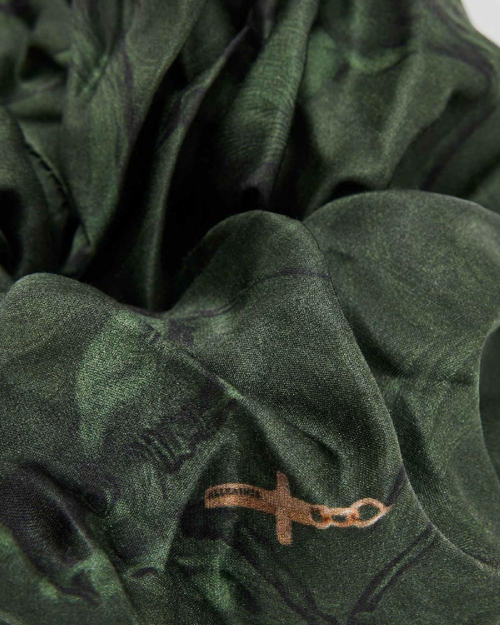 All Saints Kim Oversized Scrunchie Forest Green