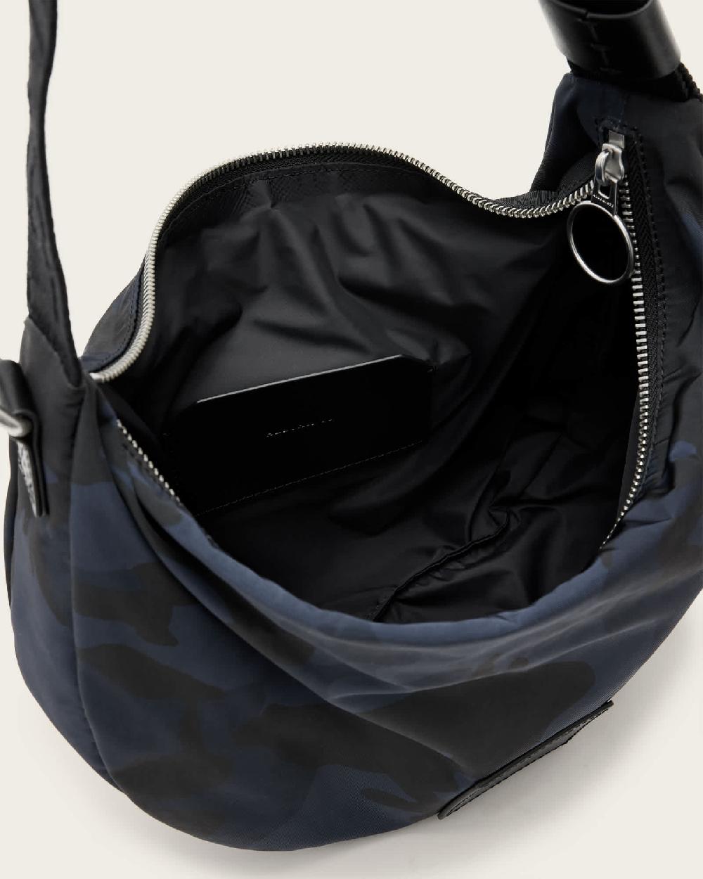 All Saints Koy Recycled Crossbody Bag Camo Blue