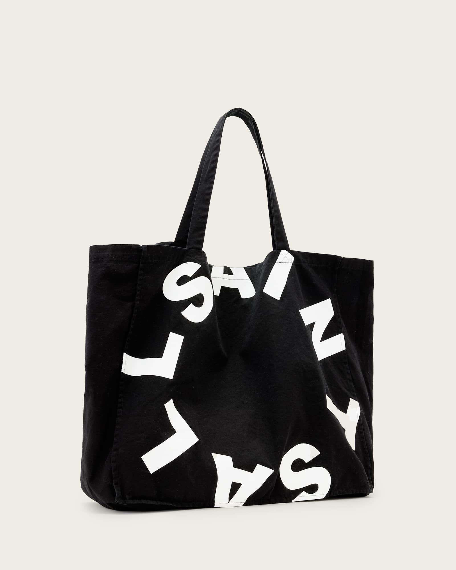 All Saints Large Tierra Tote Bag Black