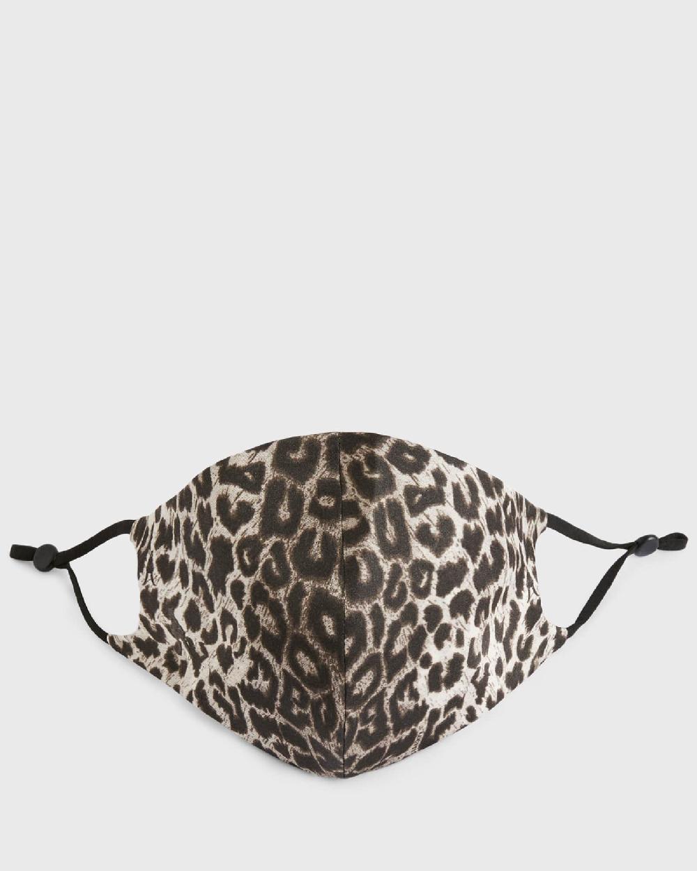 All Saints Leppo Silk Blend Face Mask Grey