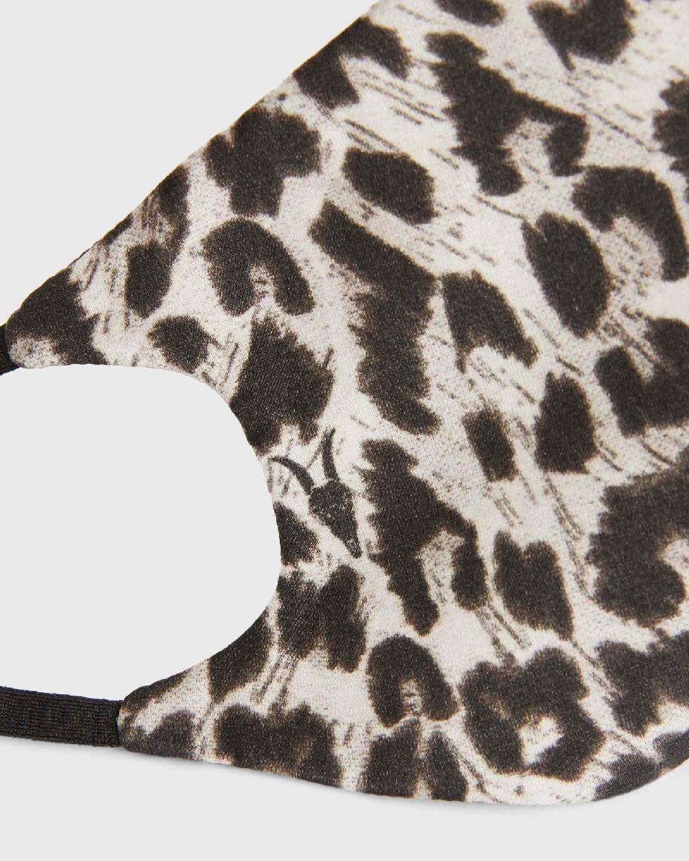 All Saints Leppo Silk Blend Face Mask Grey