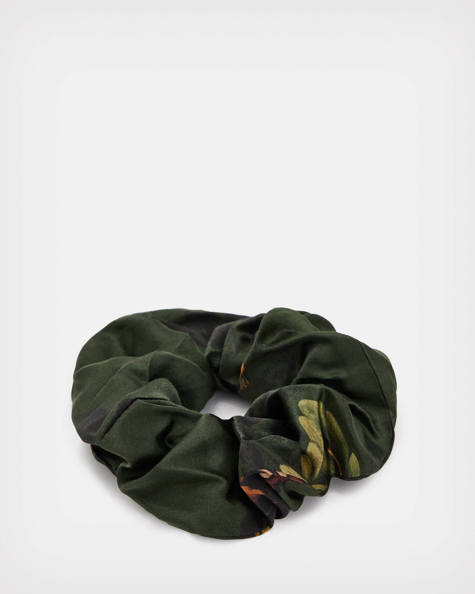 All Saints Lilly Oversized Scrunchie Forest Green