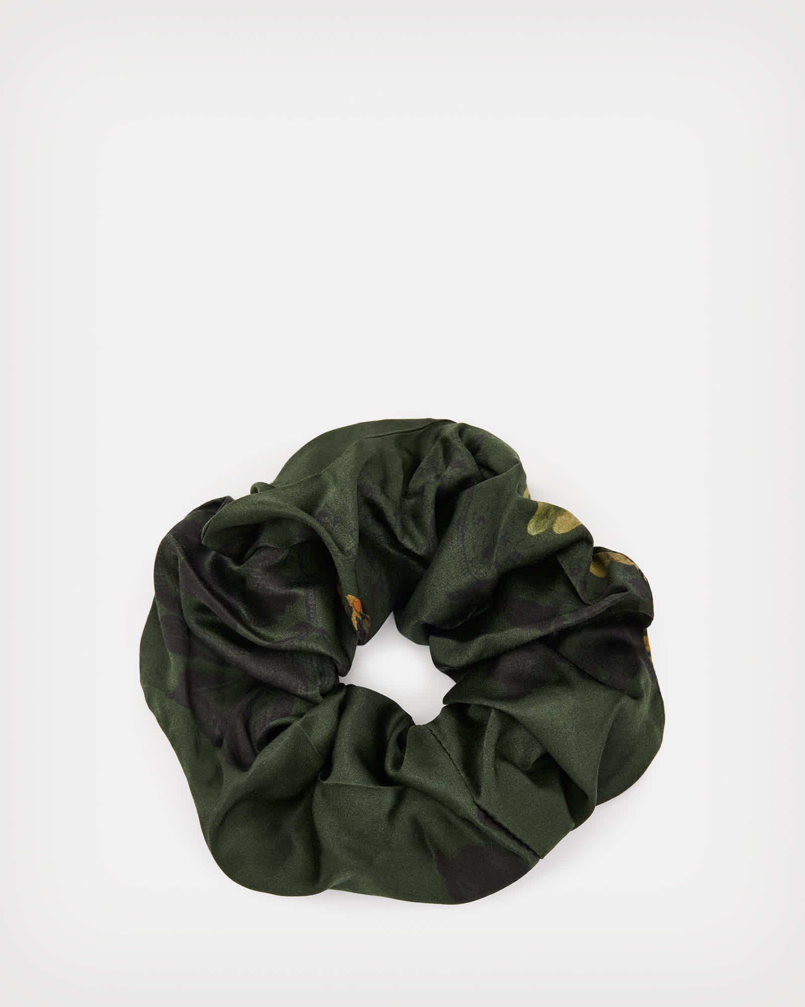 All Saints Lilly Oversized Scrunchie Forest Green