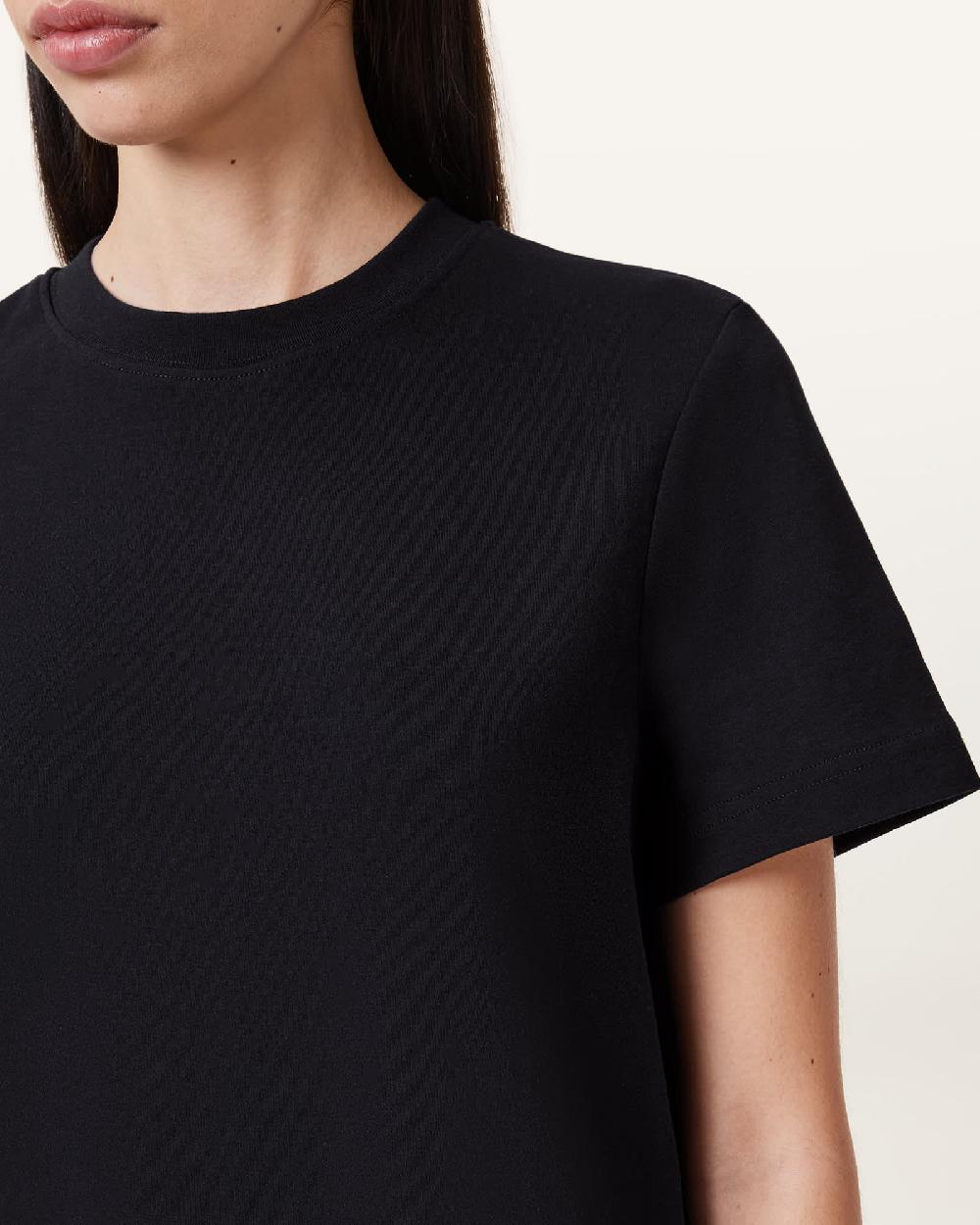 All Saints Lisa Boxy Crew Neck T-Shirt Black