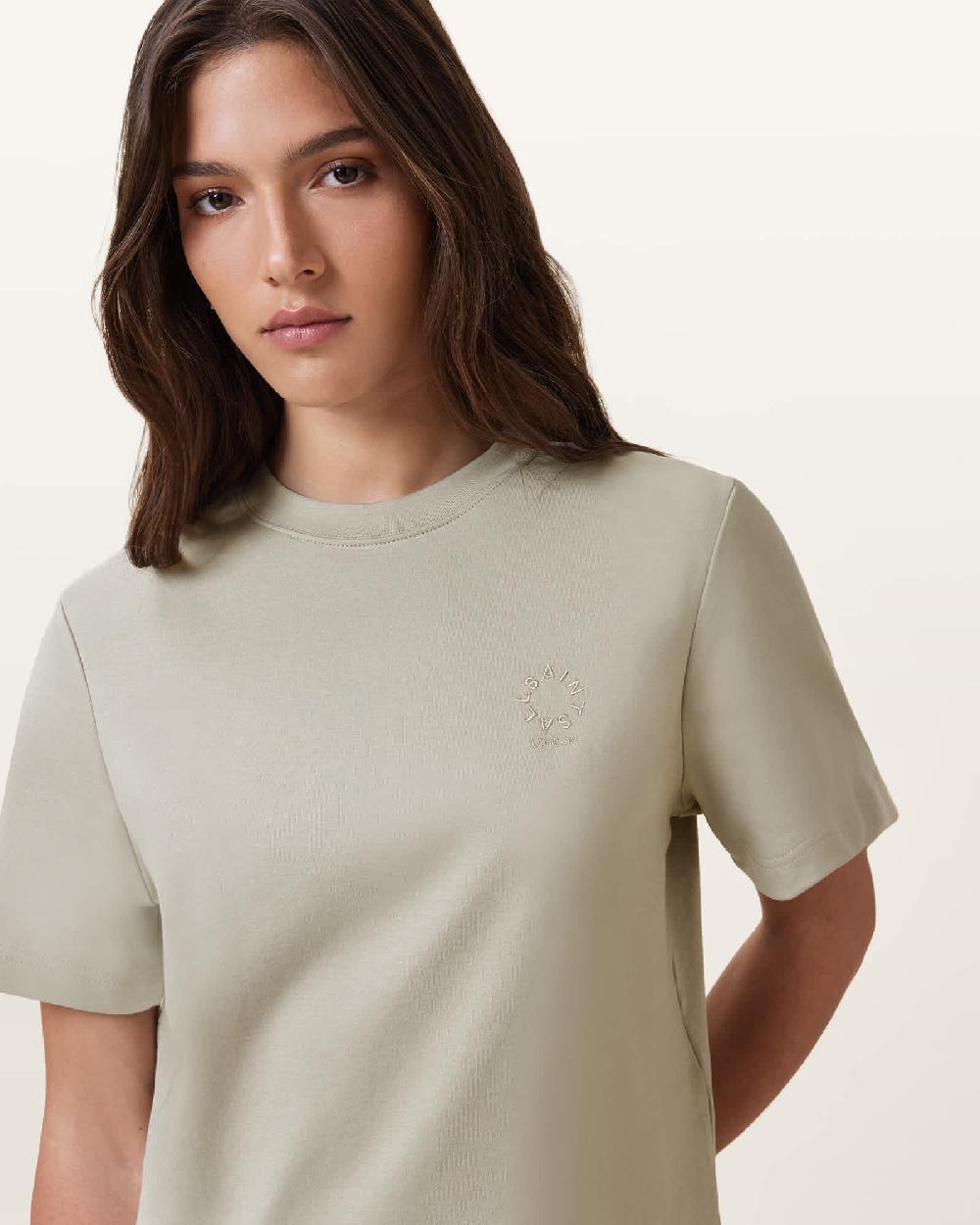All Saints Lisa Haven T-Shirt LIGHT ASH GREEN