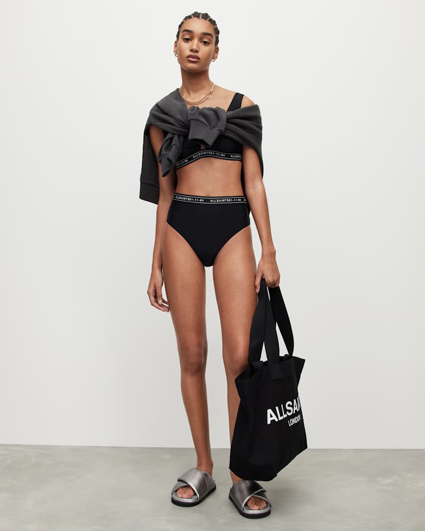 all saints Liza Bikini Bottoms Black