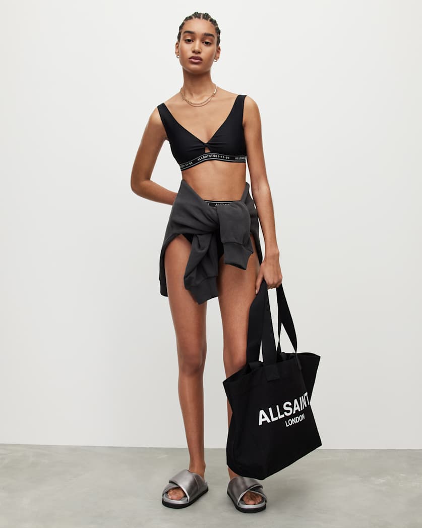 all saints Liza Bikini Top Black