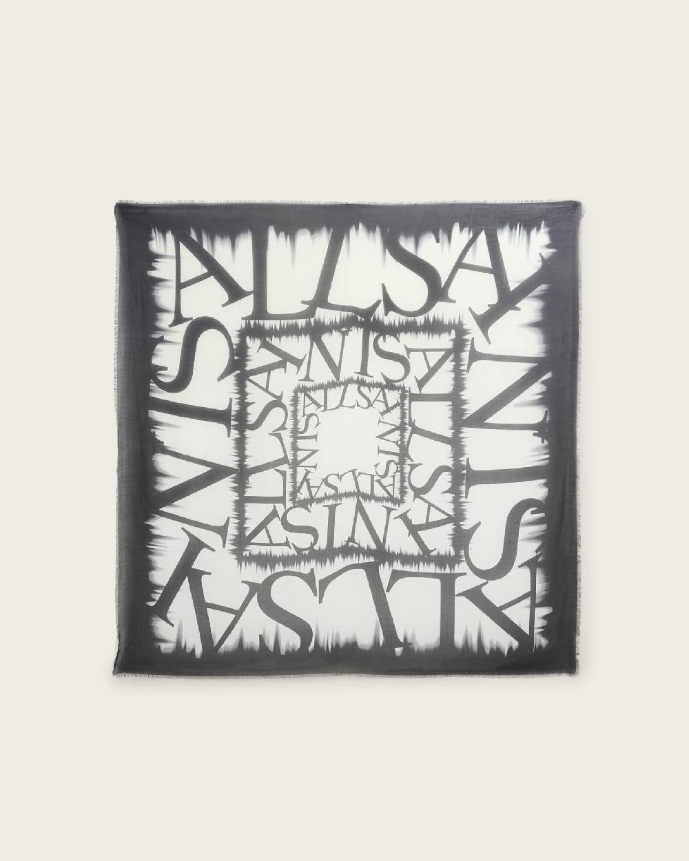 All Saints Maeve Tie Dye Sarong Chalk White