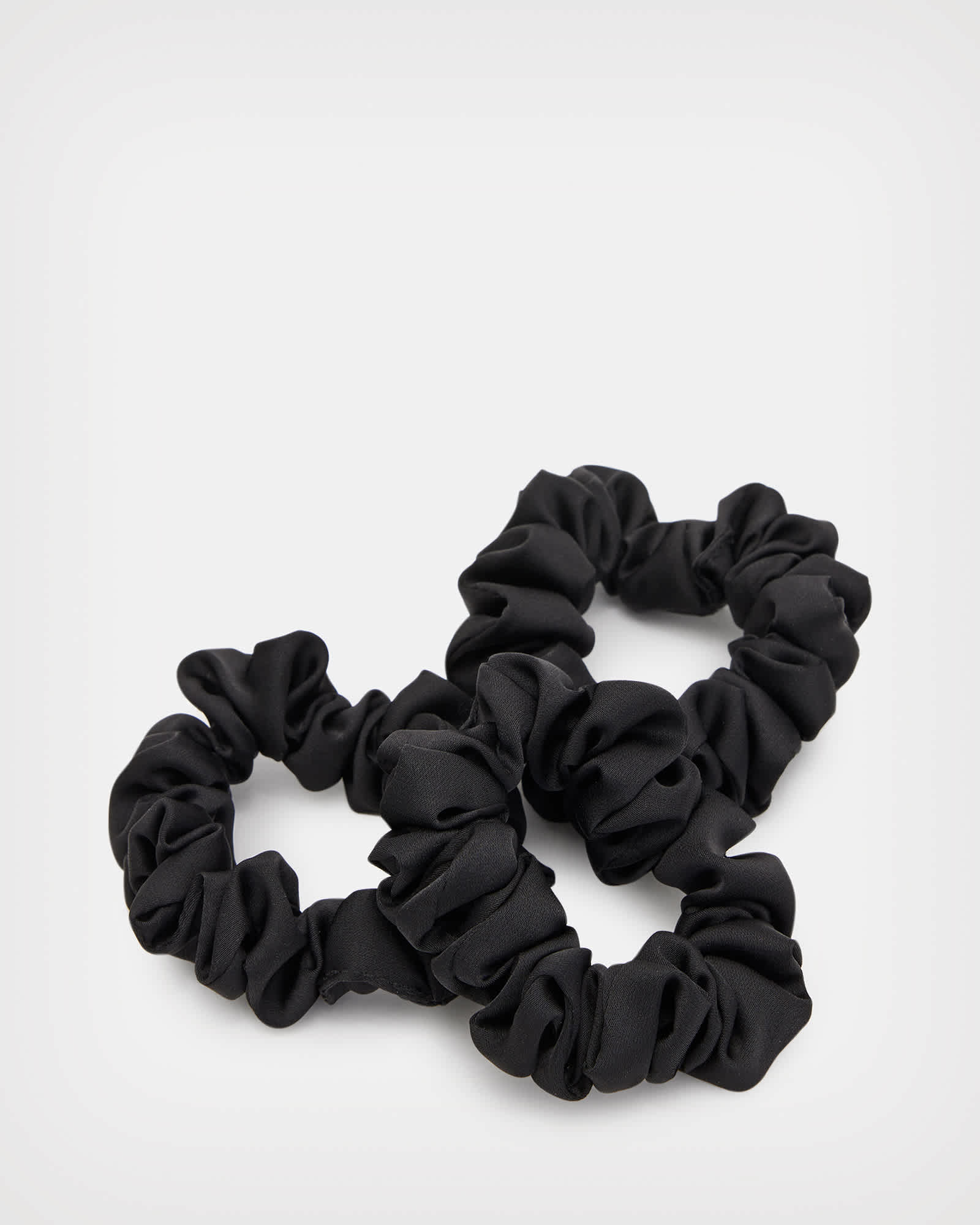 All Saints Mini 3 Pack Scrunchies Black