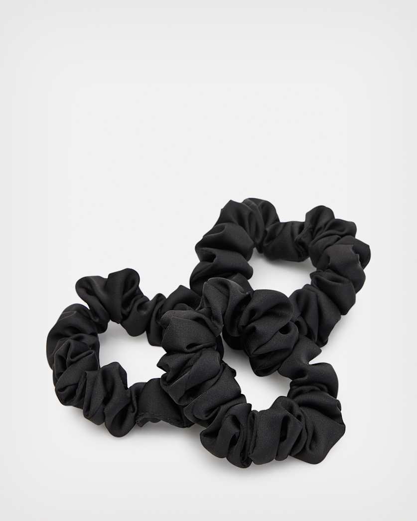 all saints Mini 3 Pack Scrunchies Black