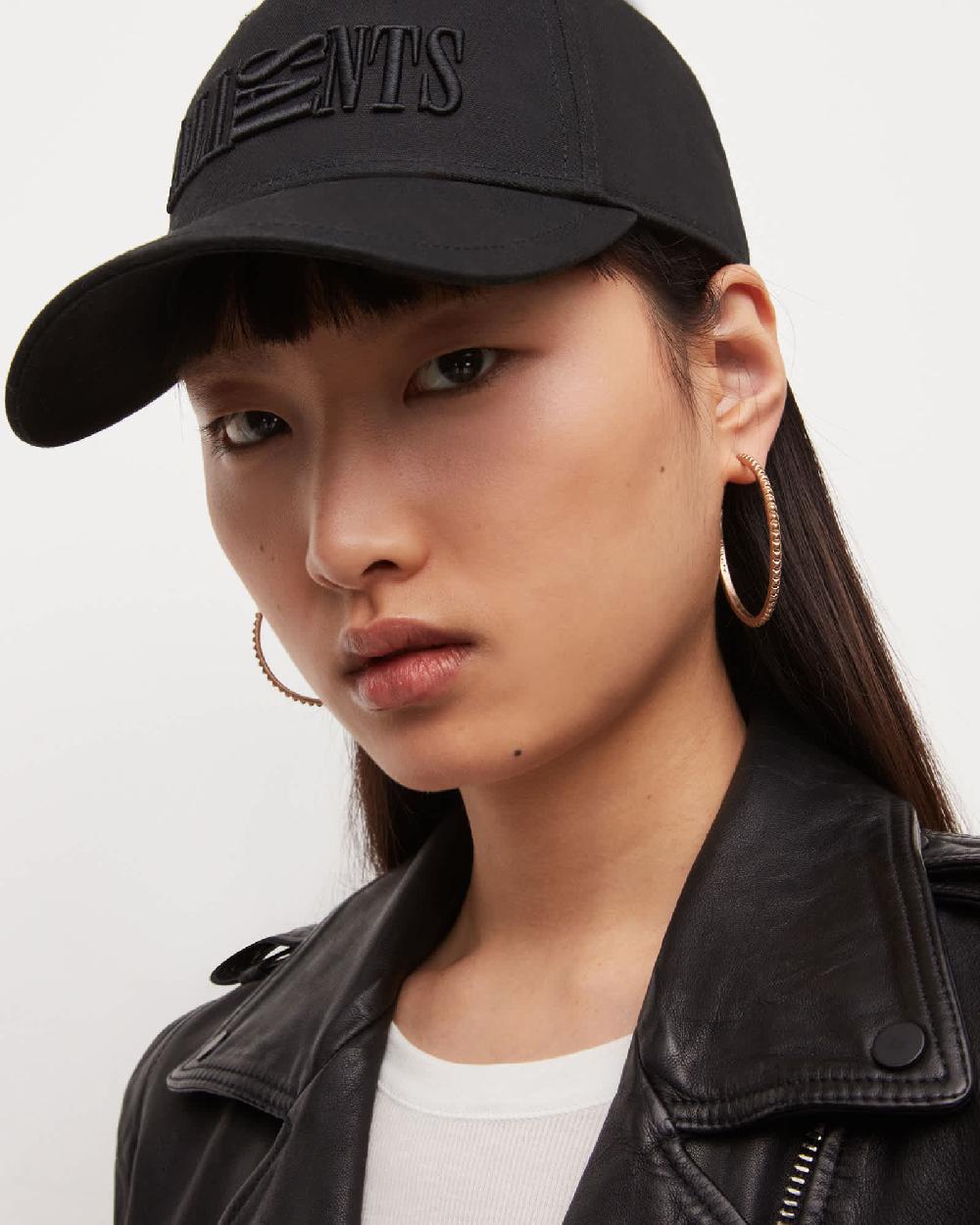 All Saints Miri Large Hoop Earrings Warm Brass