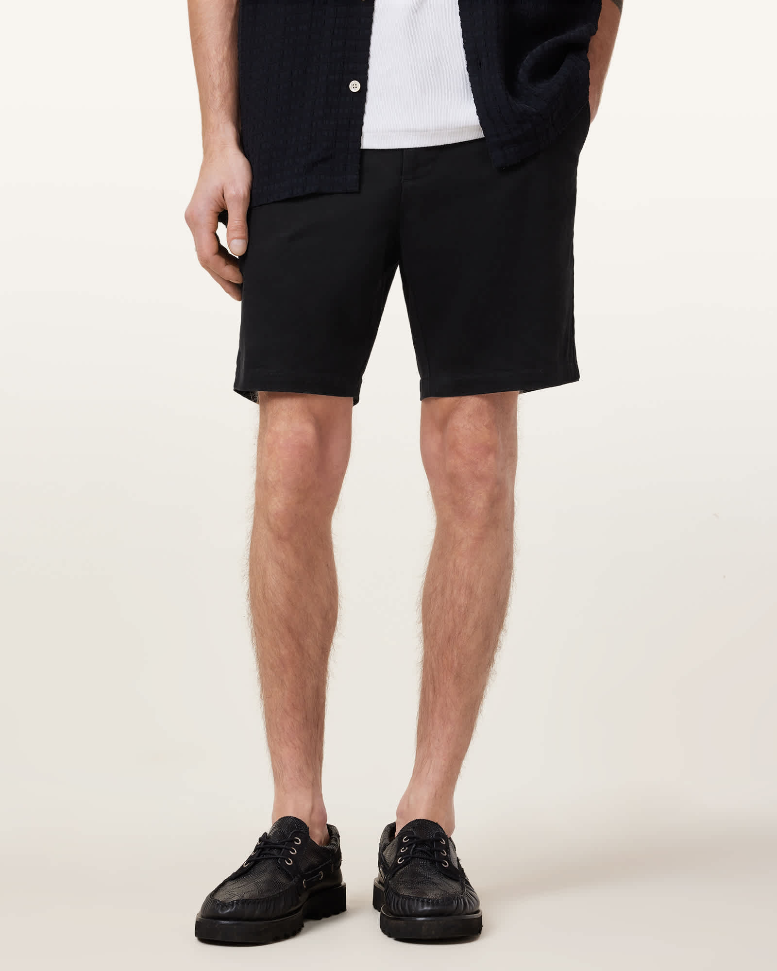 All Saints Neiva Slim Stretch Shorts Koto Black