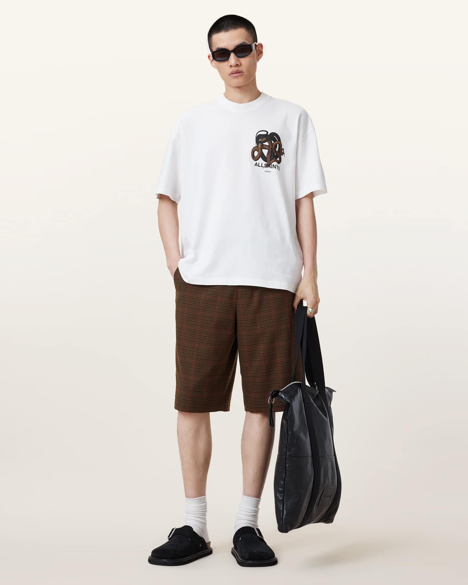 All Saints Newell Shorts Coin Brown