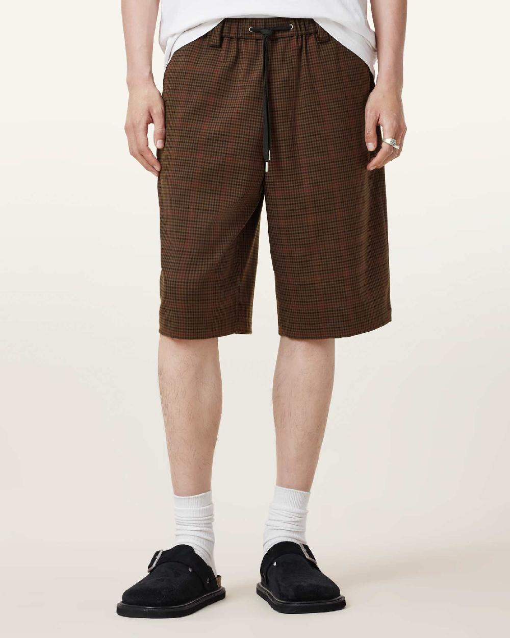 All Saints Newell Shorts Coin Brown