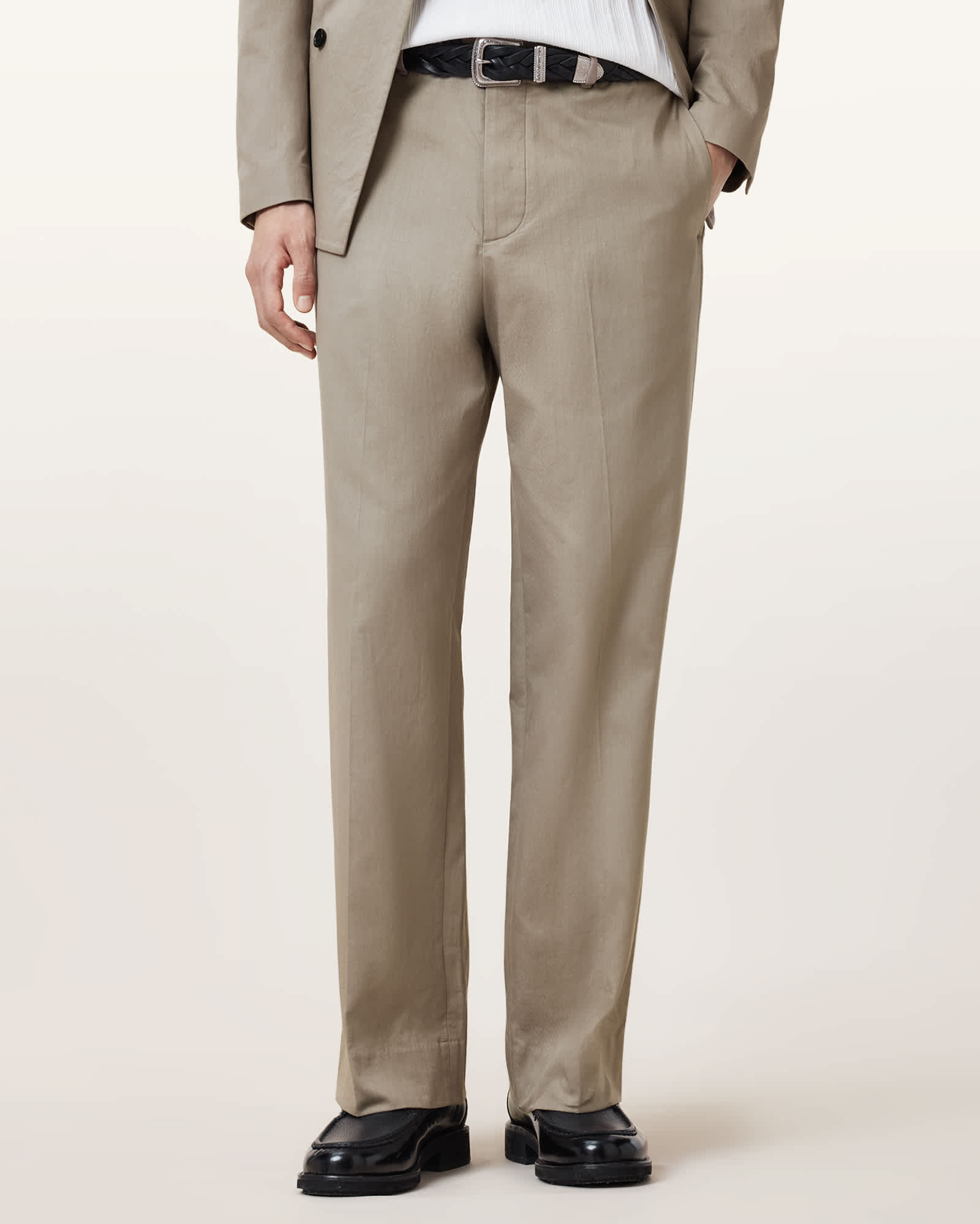 All Saints Newton Tailored Pants Stone Grey