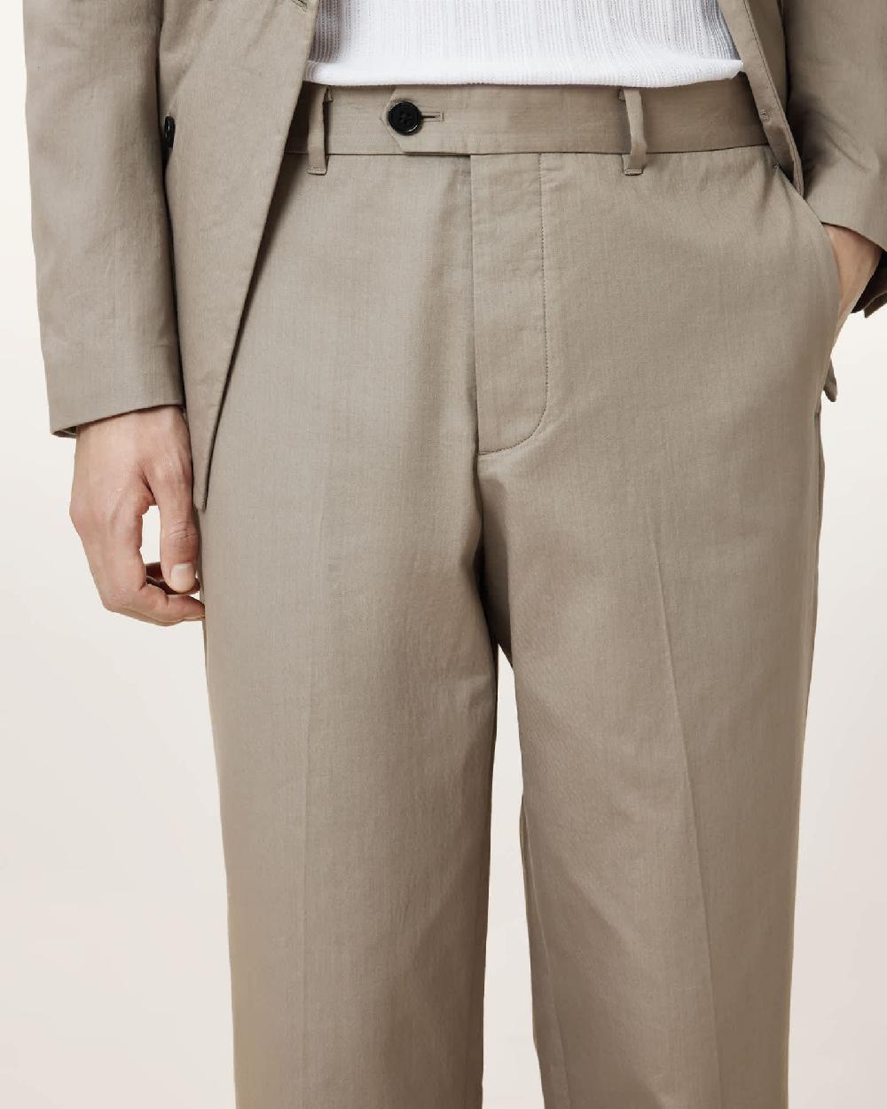 All Saints Newton Tailored Pants Stone Grey
