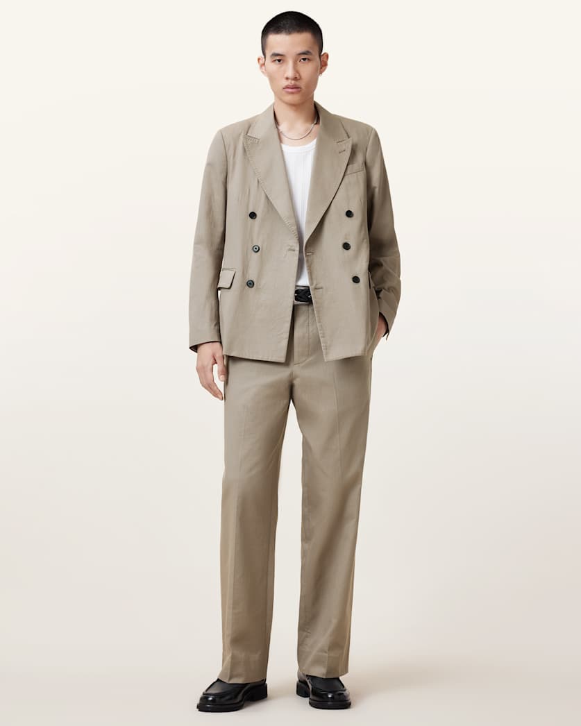 all saints Newton Tailored Pants Stone Grey