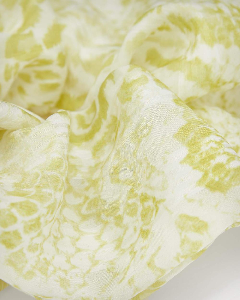 All Saints Noche Oversized Scrunchiee Lime Green