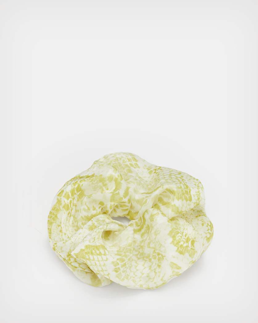 all saints Noche Oversized Scrunchiee Lime Green
