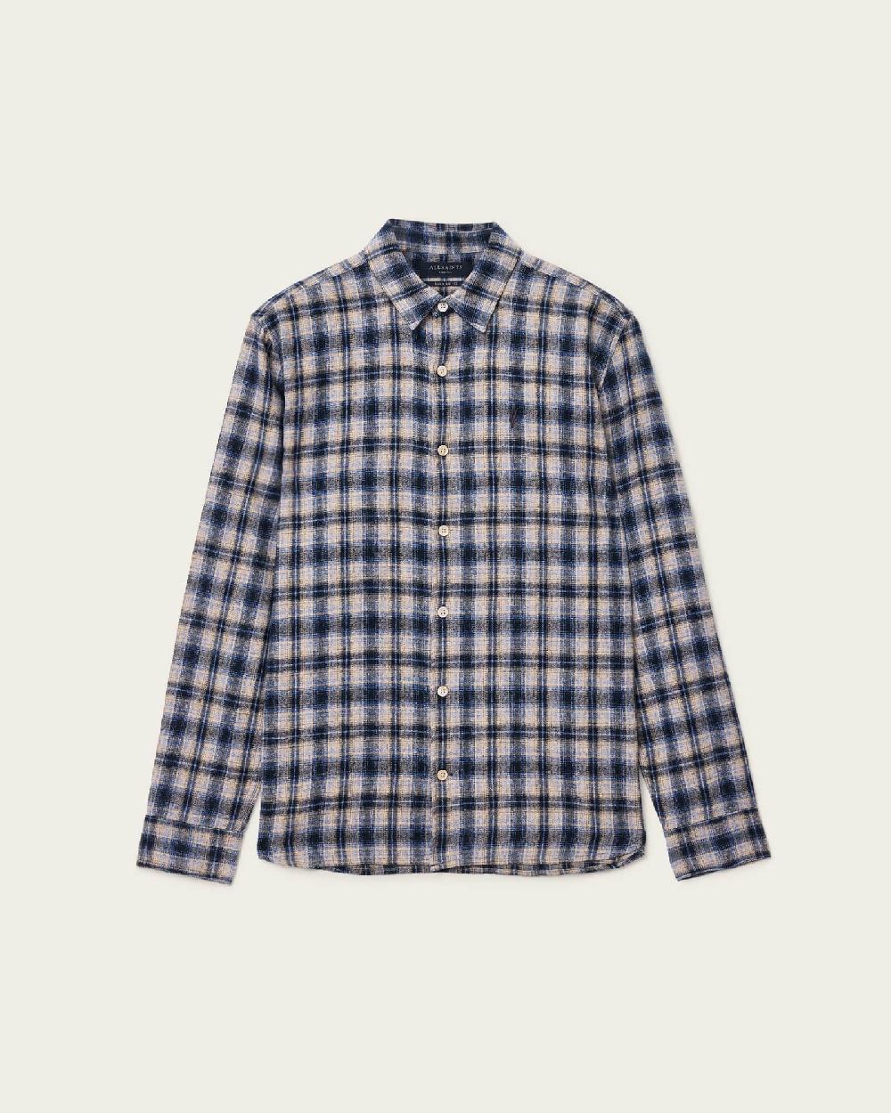 All Saints Orin Long Sleeve Shirt Glam Purple