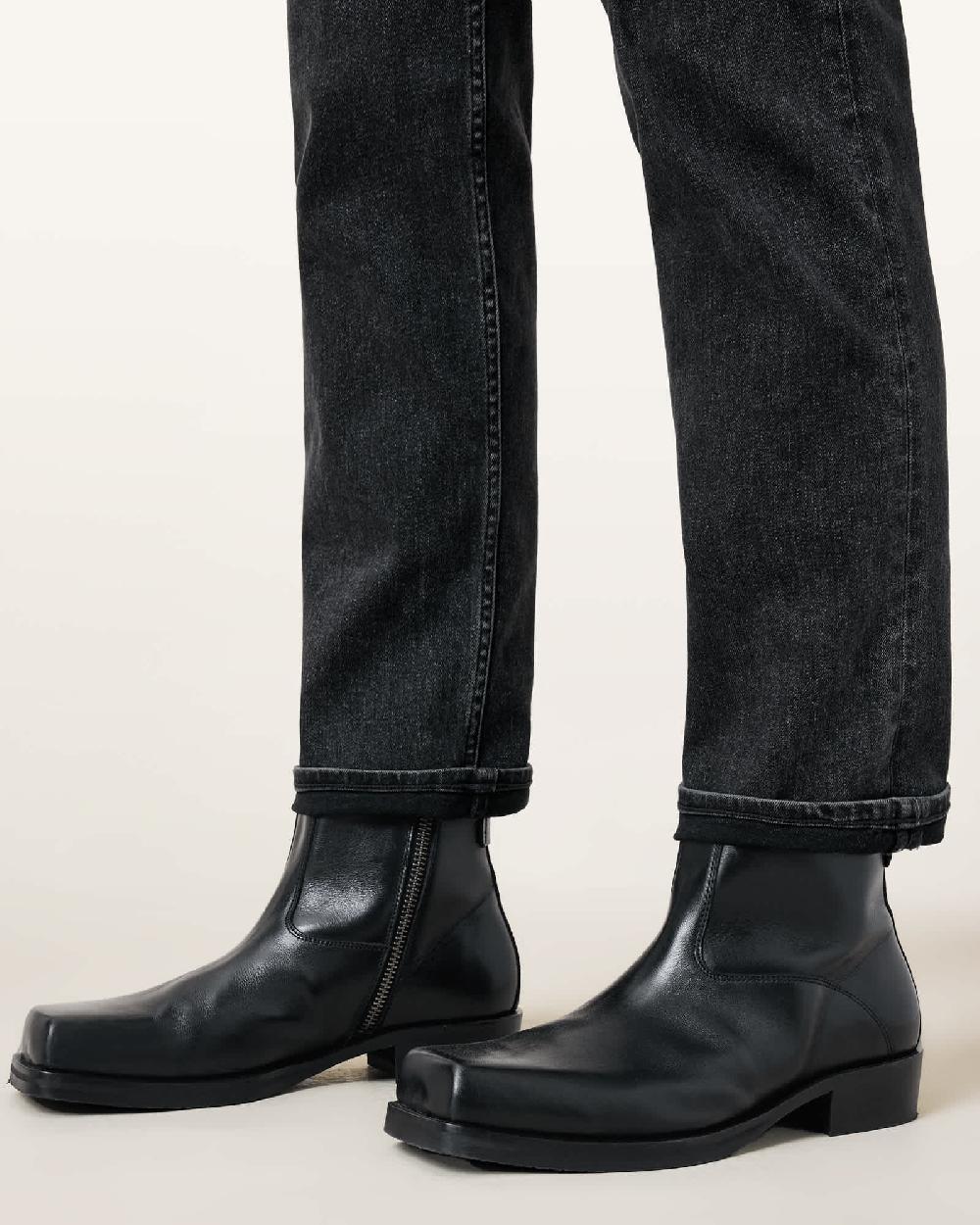 All Saints Orla Leather Boots Black