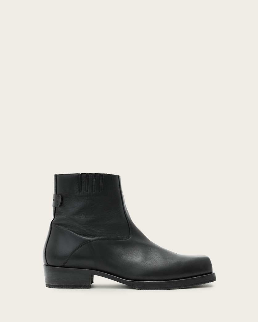 all saints Orla Leather Boots Black