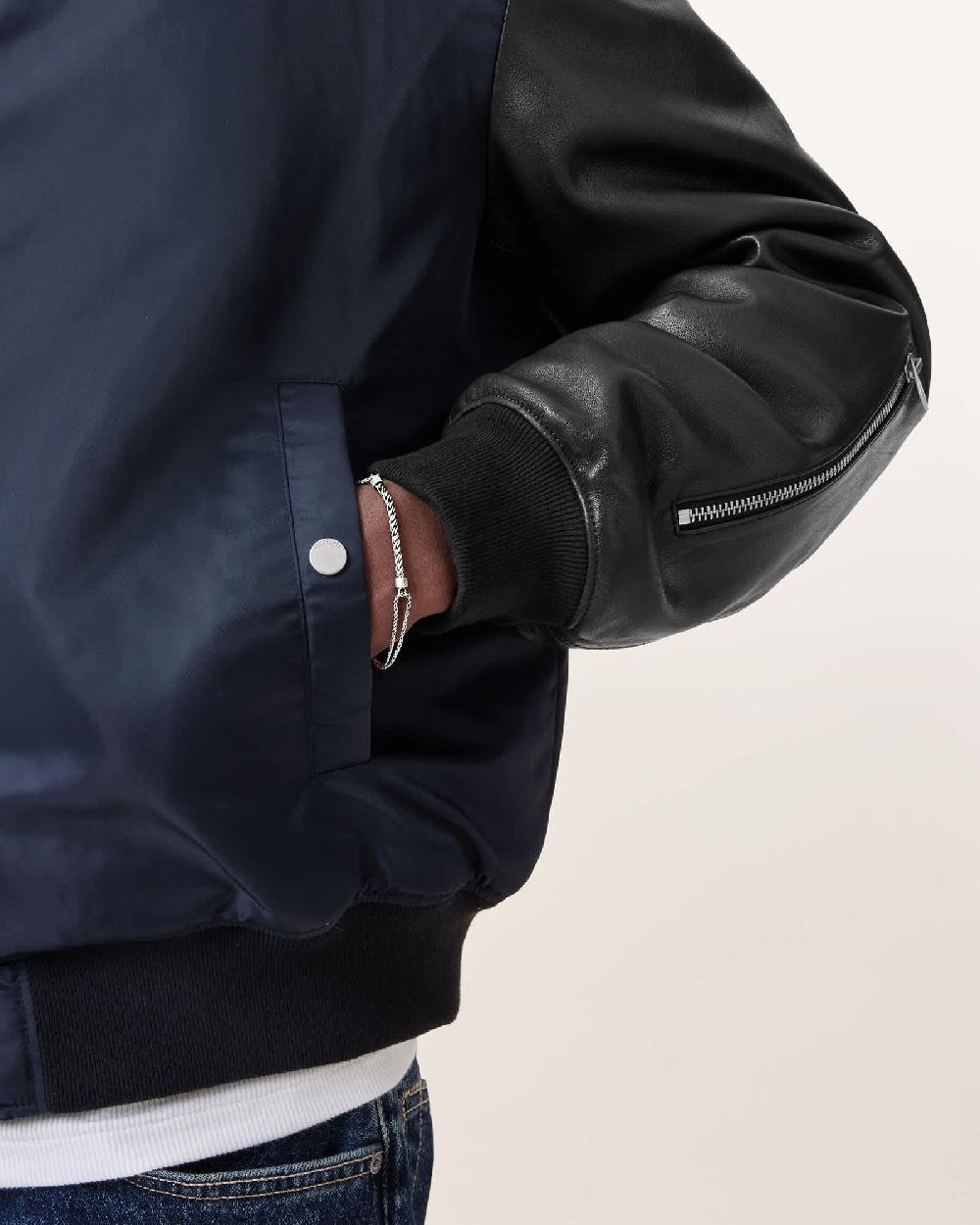 All Saints Oz Rope Chain Bracelet Warm Silver