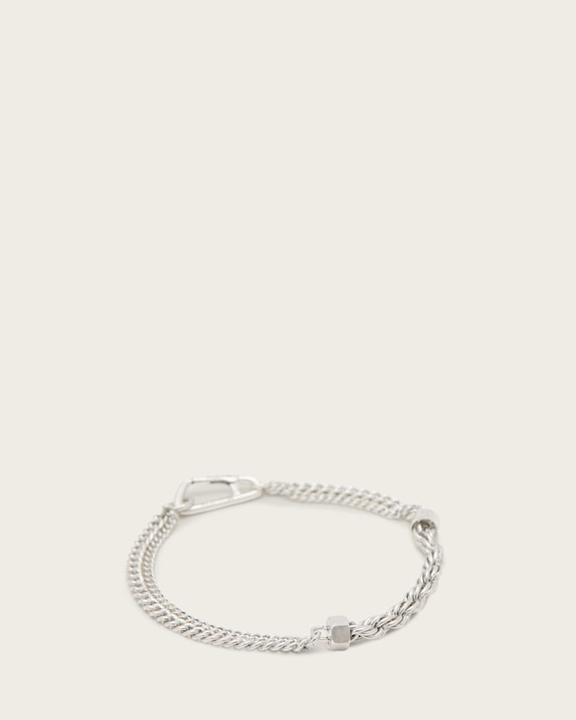 all saints Oz Rope Chain Bracelet Warm Silver