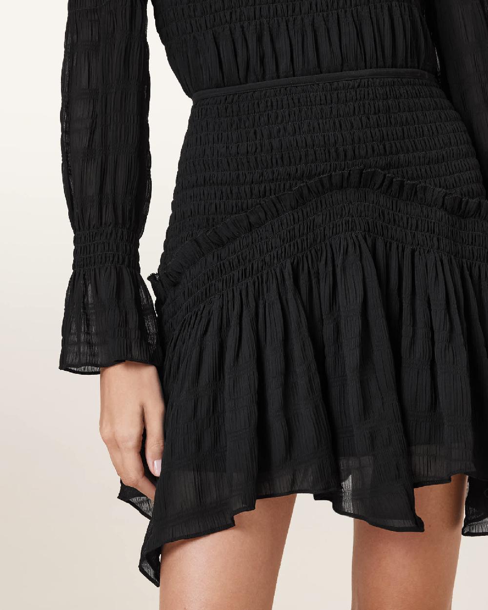 All Saints Pamela High-Rise Mini Skirt Black