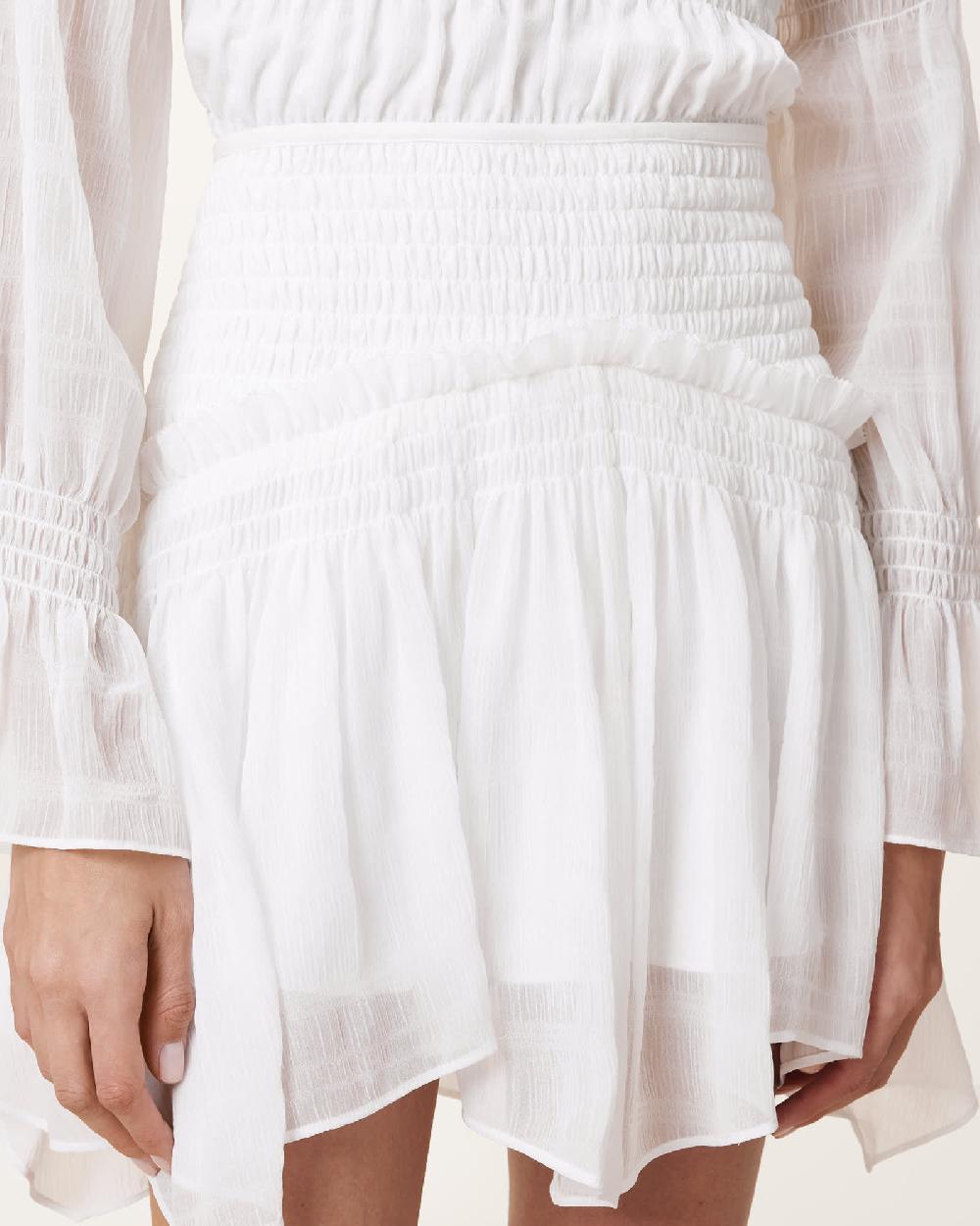 All Saints Pamela High-Rise Mini Skirt Snow White