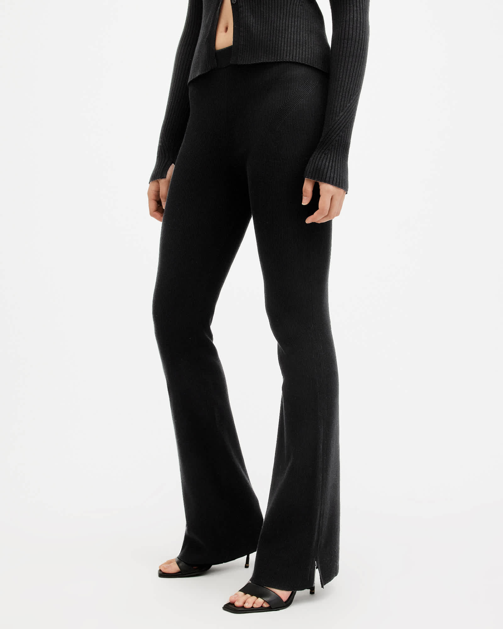 All Saints Peaches Slim Fit Pants Black