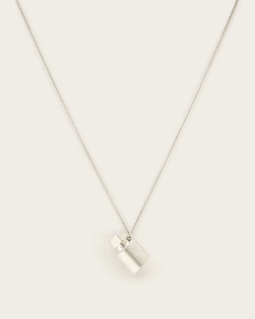all saints Perfume Chain Necklace Warm Silver